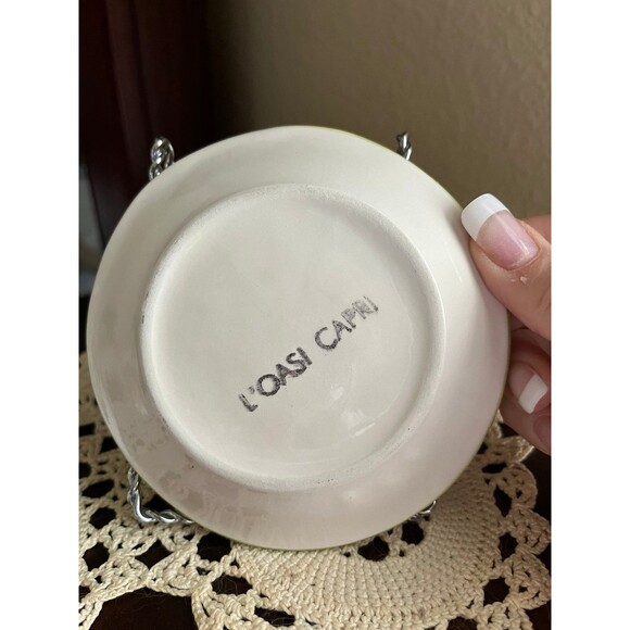 Vintage L’oasi Capri Hand Painted Italian Lemon Dish - Picture 2 of 3